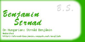benjamin strnad business card
